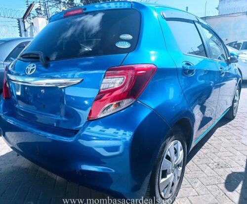 A blue Vitz. Mombasa cars for sale.