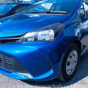 A blue Toyota Vitz. Mombasa cars for sale.