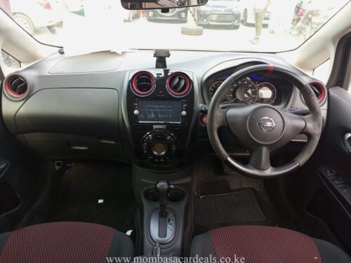 Interior. A clean Nissan Note Nismo for sale in Mombasa.