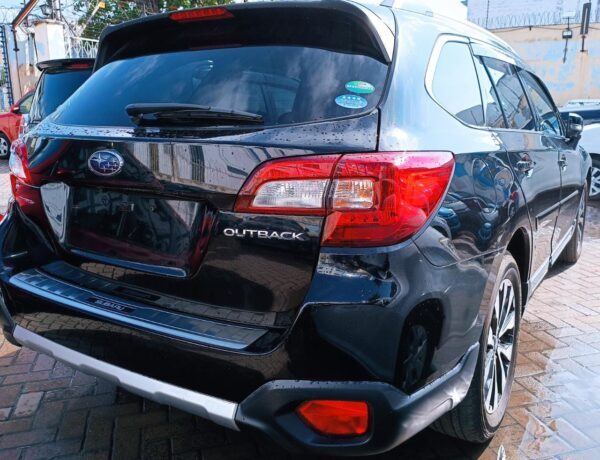 The back side. Subaru Outback for sale in Mombasa, Kenya.
