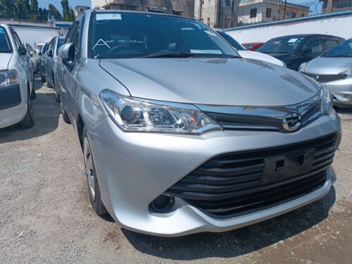 Silver Toyota Fielder for sale in Mombasa