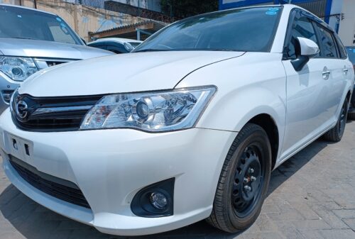 White Toyota Fielder Mombasa